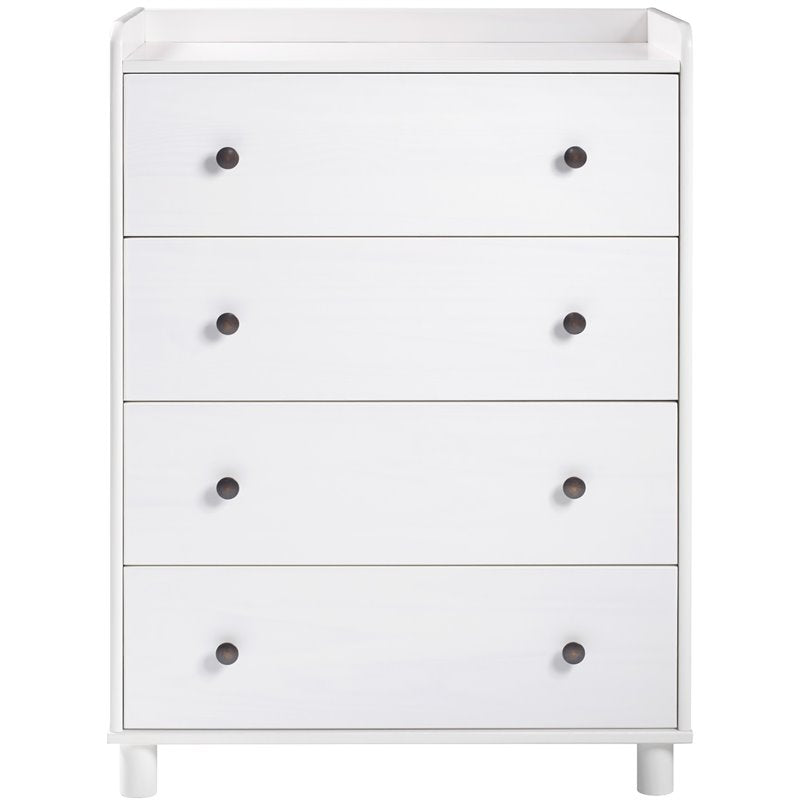 Pemberly Row 4-Drawer Solid Wood Bedroom Chest in White