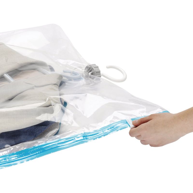 Whitmor Hanging Vacuum Seal Storage Bag Clear