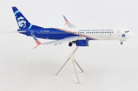 GeminiJets G2ASA1138F Gemini200 Alaska 737 800S 1/...