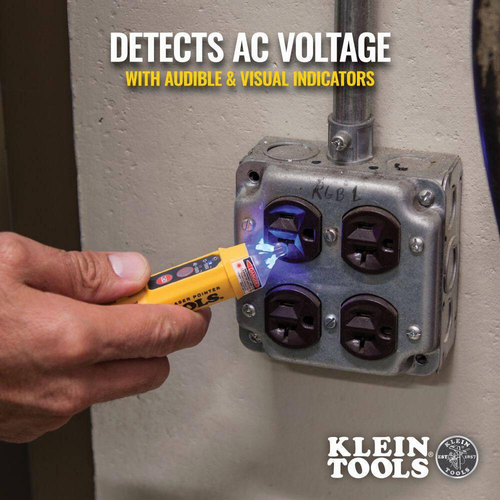 Klein Tools Dual Range Non Contact Voltage Tester with Laser Pointer 12-1000V AC NCVT5A