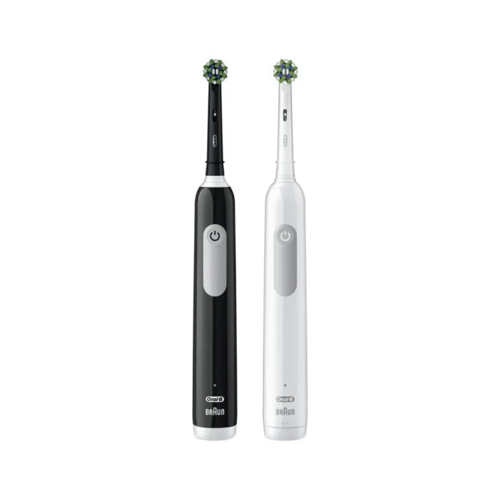 Oral-B Pro 1000 Electric Toothbrush， Black and White， Twin Pack