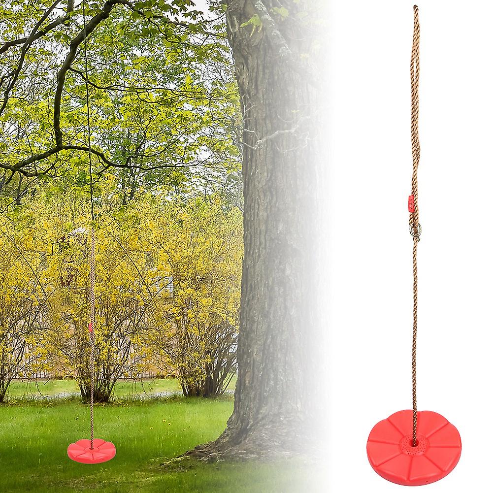 Climbing Rope Tree Swing Indoor Outdoor Disc Hanging Seat Playing Equipment Children Toysred