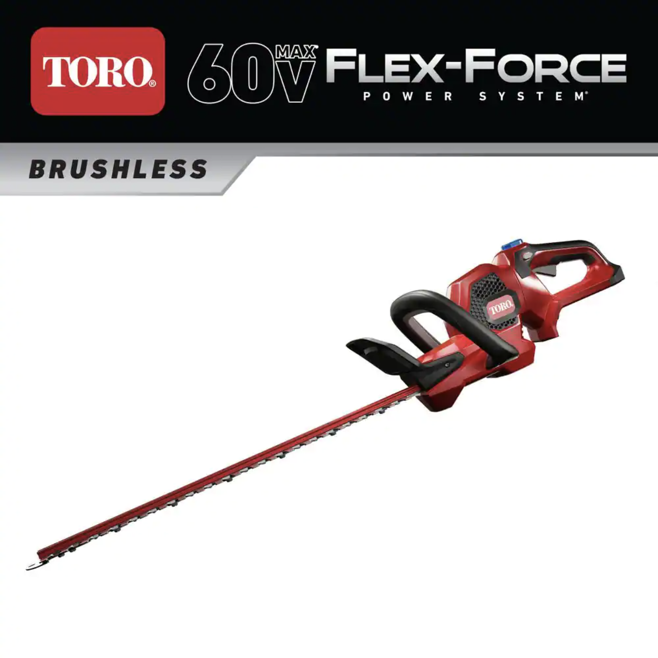 Toro Flex-Force 24 in. 60V Max Lithium-Ion Cordless Hedge Trimmer (Bare-Tool)