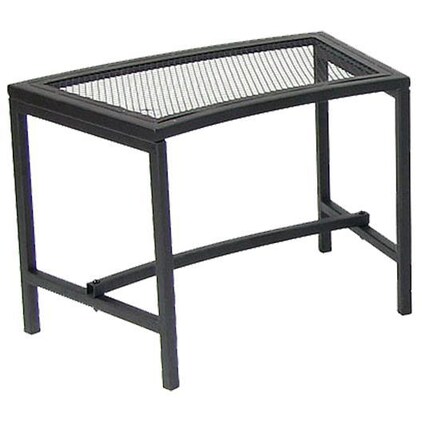 Ultimate Patio Black Mesh Patio Fire Pit Bench