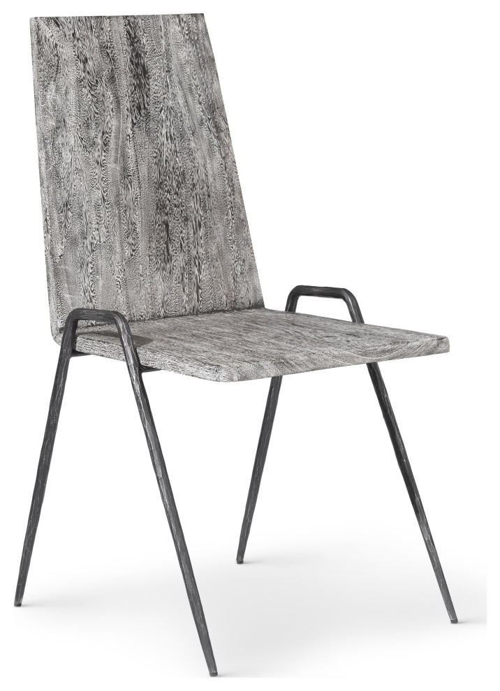 Forged Leg Dining Chair  Metal   Industrial   Dining Chairs   by Phillips Collection  Houzz