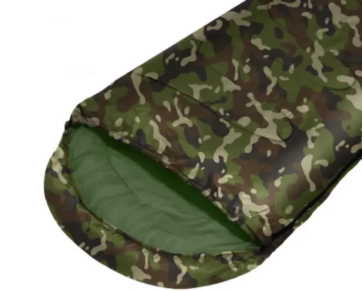 Outdoor hiking camping adult winter padded cotton envelope camouflage waterproof sleeping bag