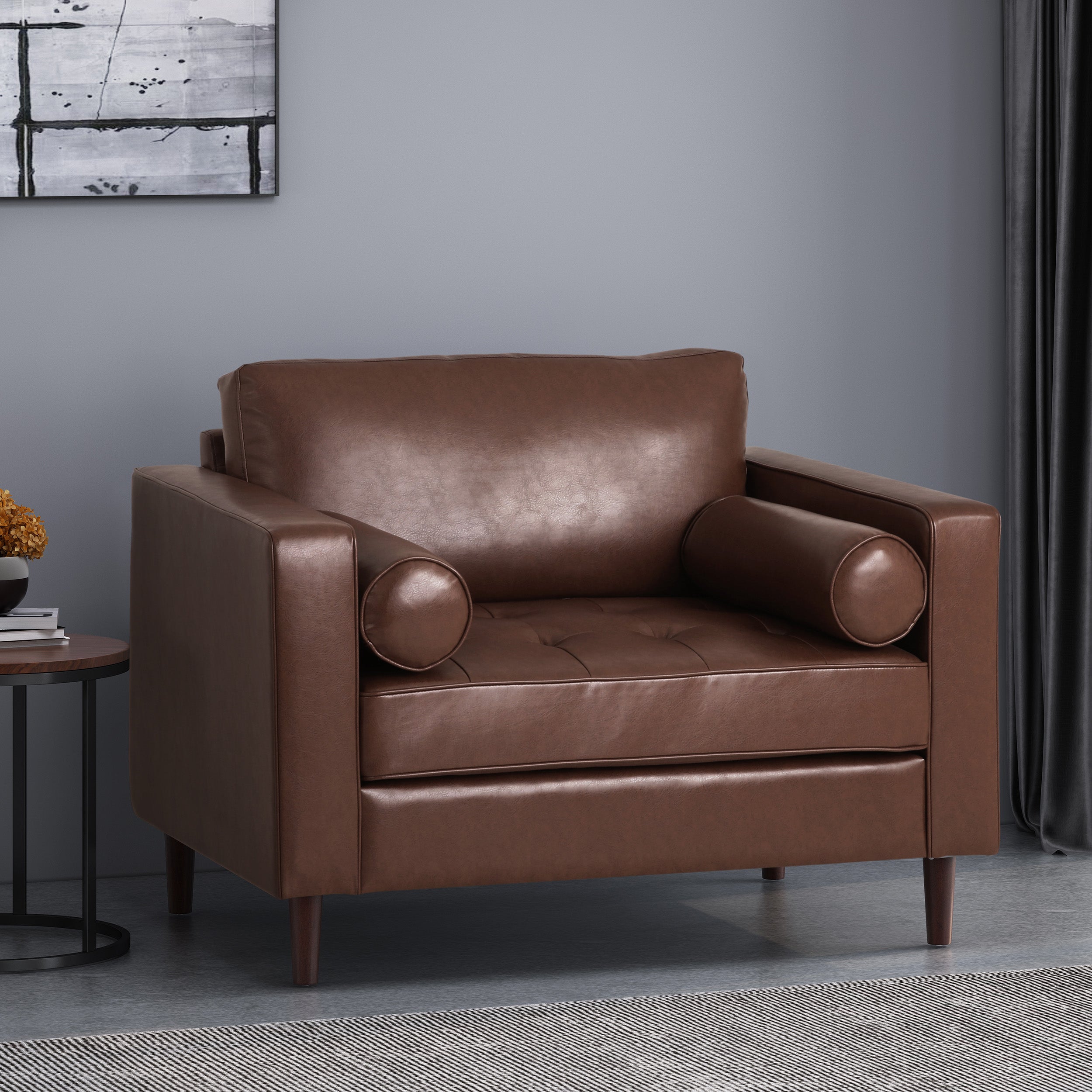 Vernon Contemporary Tufted Club Chair