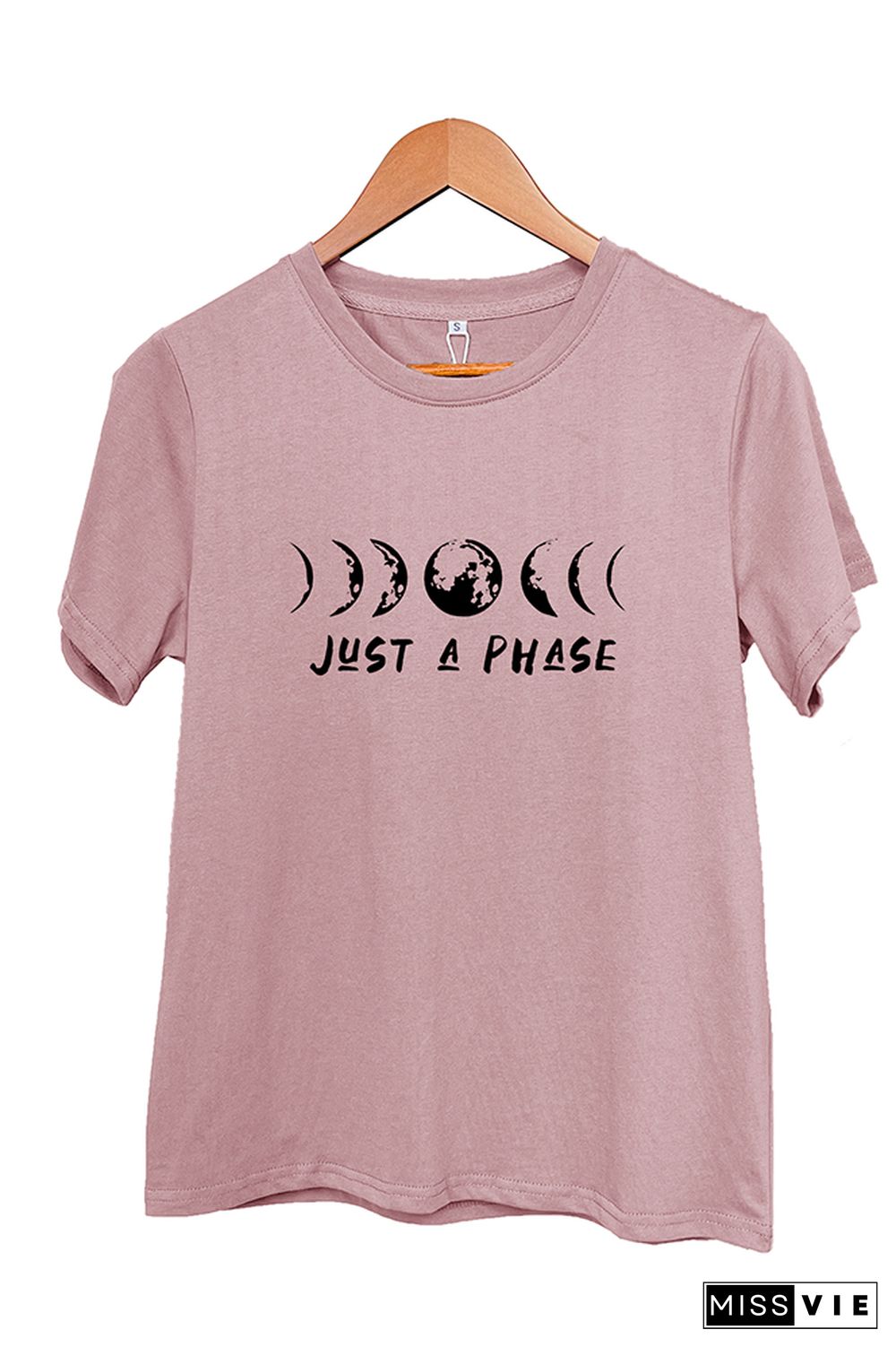 It's Just A Phase Moon Graphic T-Shirt Wholesale