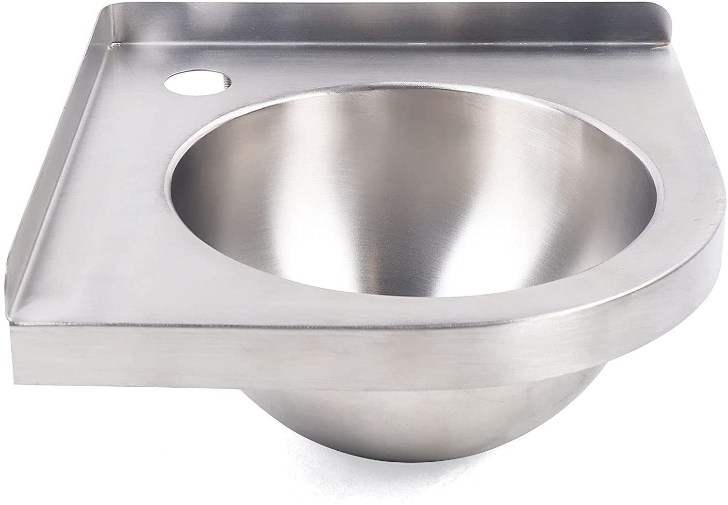 TFCFL RV Hand Washing Sink,Stainless Steel Sink with Drain & Drain,without Faucet GR-596(Silver)