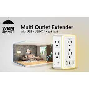 WBM SMART Multi Plug Outlet 2 Count HD-PG-09-2PK