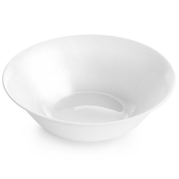 Ultra By Gibson 2 Piece 46oz Tempered Opal Glass Serving Bowl Set In White Shadow