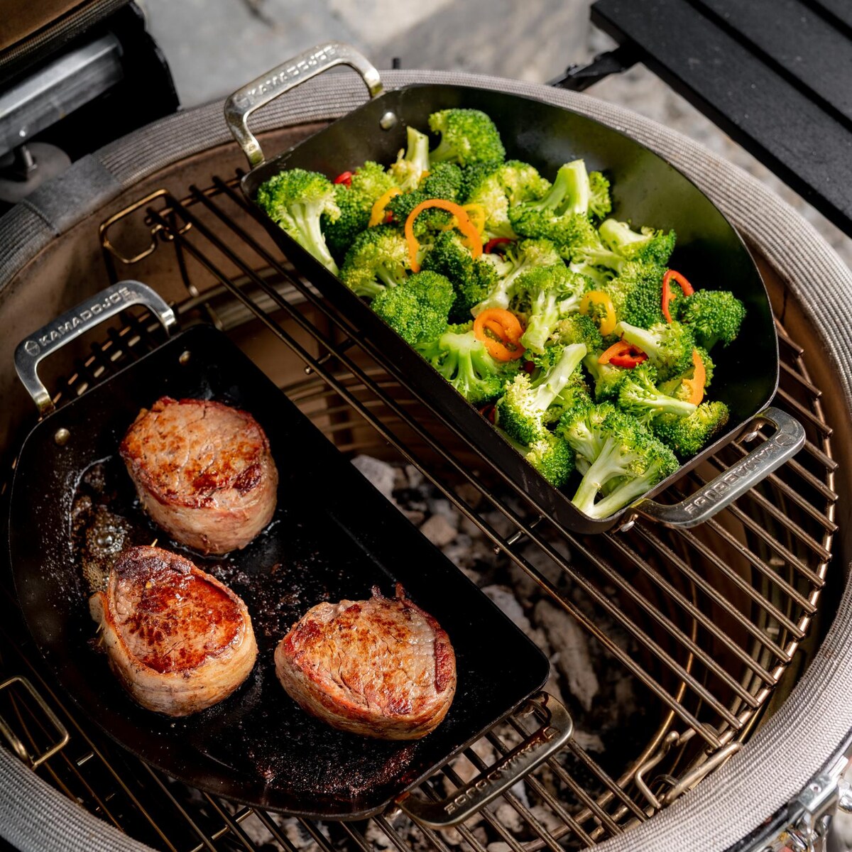 Kamado Joe Karbon Steel Half Moon Pan