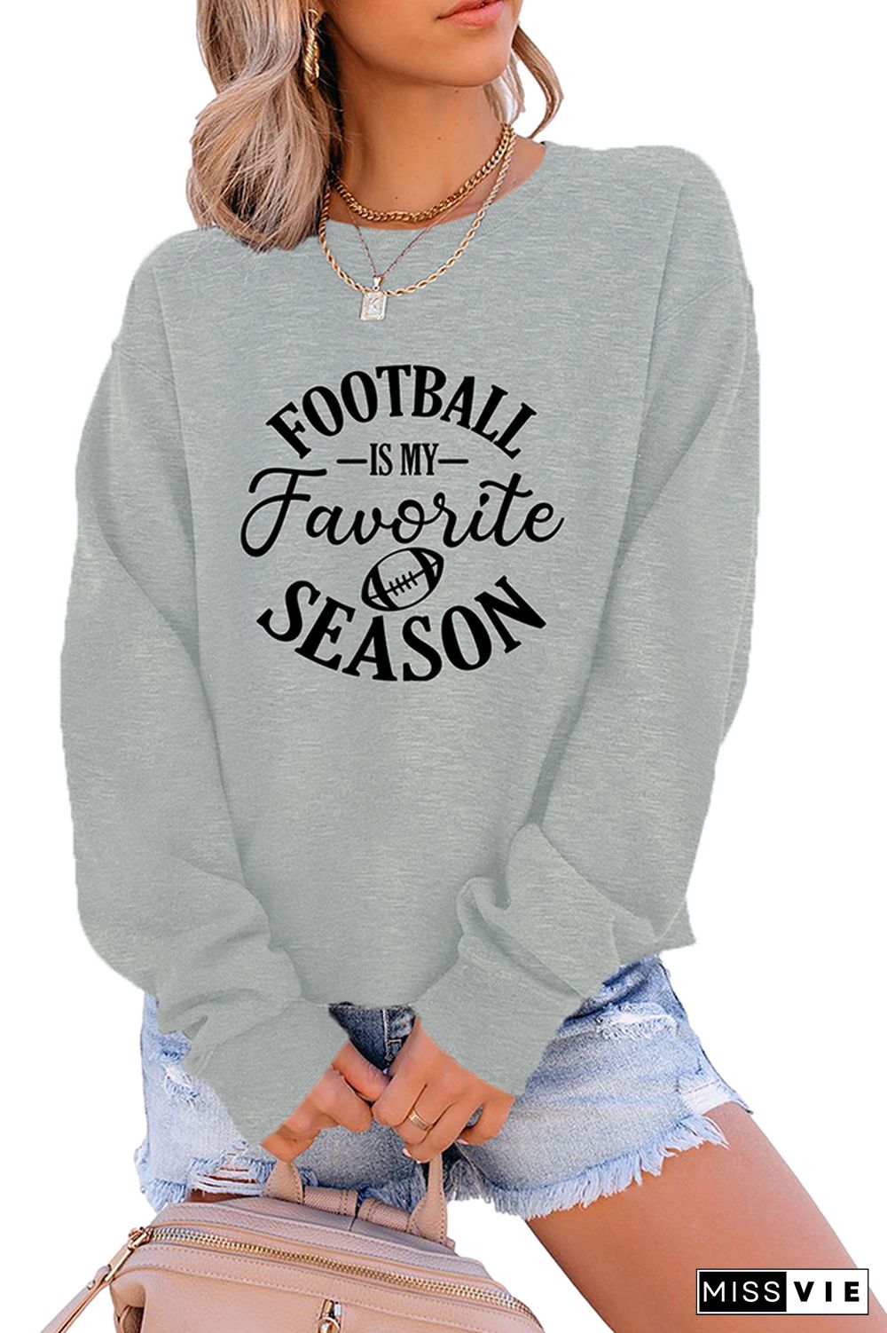 Football Is My Favorite Season Sweatshirt Wholesale