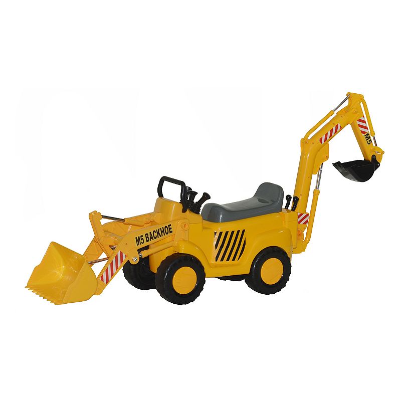 Skyteam Technology M5 Construction Front End Loader and Backhoe Action Ride-on