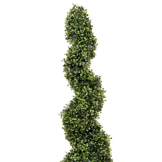 Vickerman Artificial Boxwood Spiral In Pot Uv