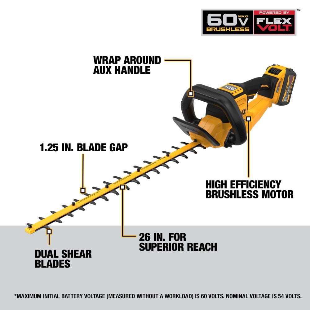 DEWALT 60V MAX Hedge Trimmer 26