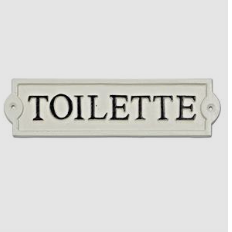 TOILETTE SIGN