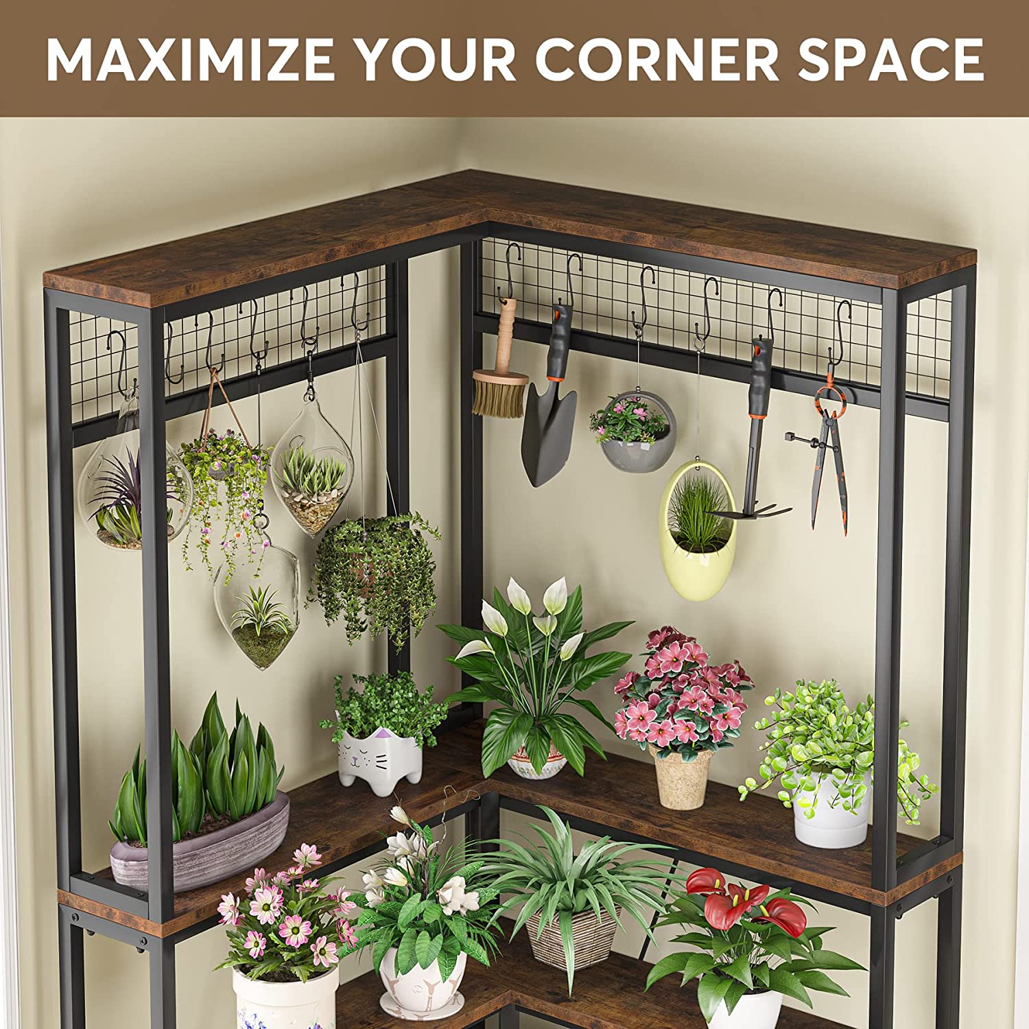 Corner Plant Stand, 67