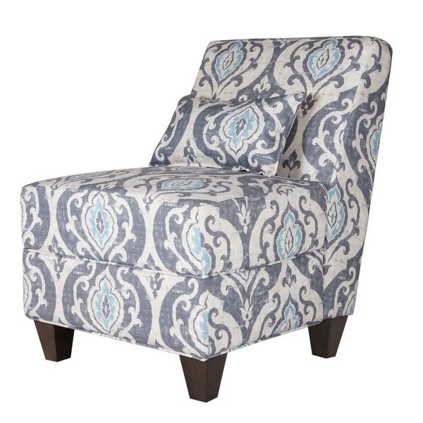 HomePop Blue Slate Large Accent Chair