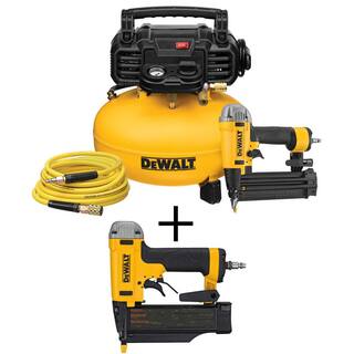 DW 6 Gal. 165 PSI Heavy-Duty Electric Pancake Air Compressor 18-Gauge Brad Nailer and 23-Gauge 2 in. Pin Nailer DWFP1KITFP2350K