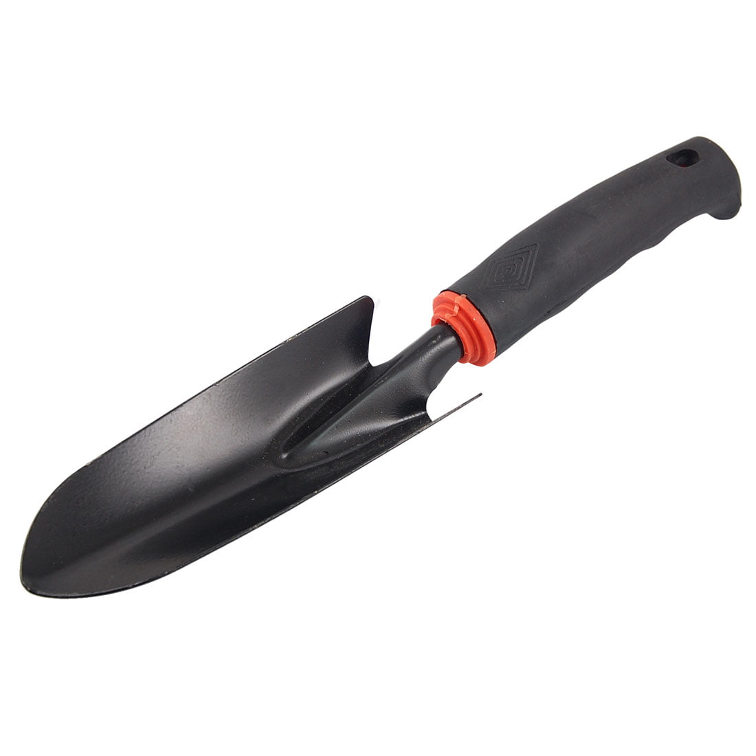 Unique Bargains Antislip Plastic Grip Metal Garden Trowel Shovel Hand Tool Black