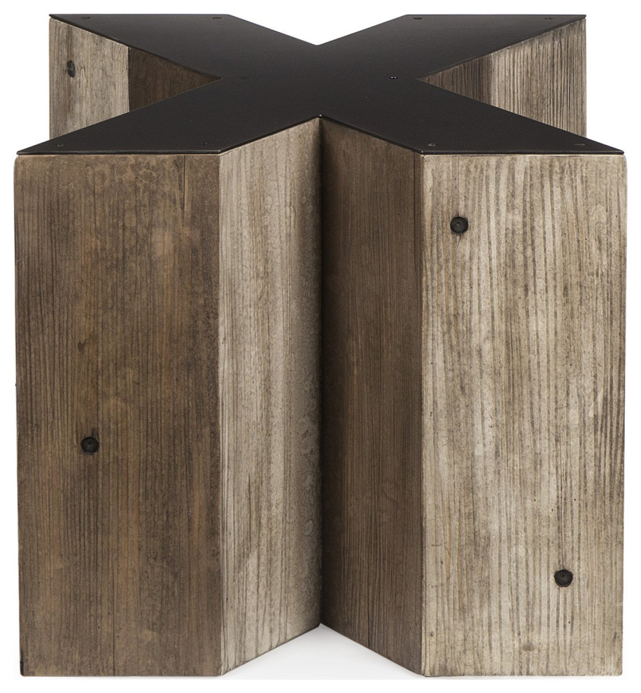 X Letter Side Table   Industrial   Side Tables And End Tables   by Peachtree Fine Furniture  Houzz