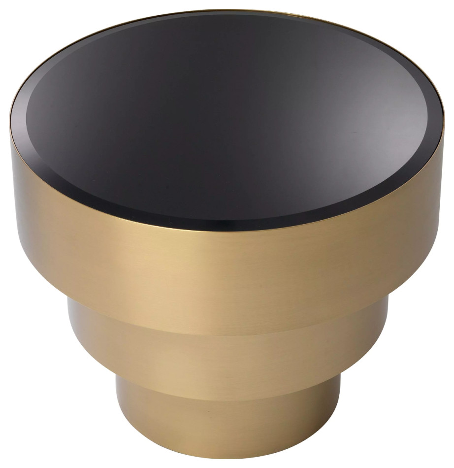 Brass Layered Side Table  Eichholtz Sinclair   Contemporary   Side Tables And End Tables   by Oroa   Distinctive Furniture  Houzz