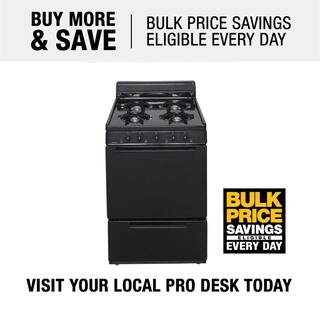 Premier 24 in. 2.97 cu. ft. Freestanding Gas Range in Black SCK100BP