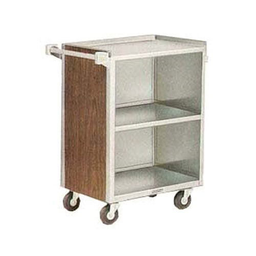 Lakeside 810 - Enclosed Stainless Steel/Laminate Bussing Cart， 28-1/4