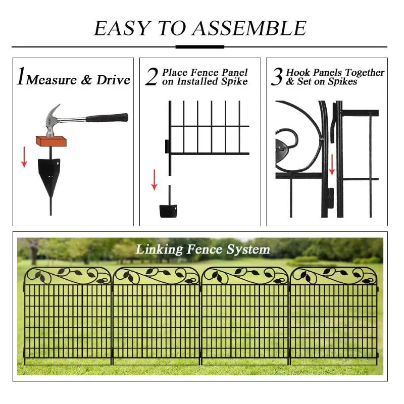 North America Type Residential  Fencing Powder coated security backyard metal steel picket fence  iron fence/