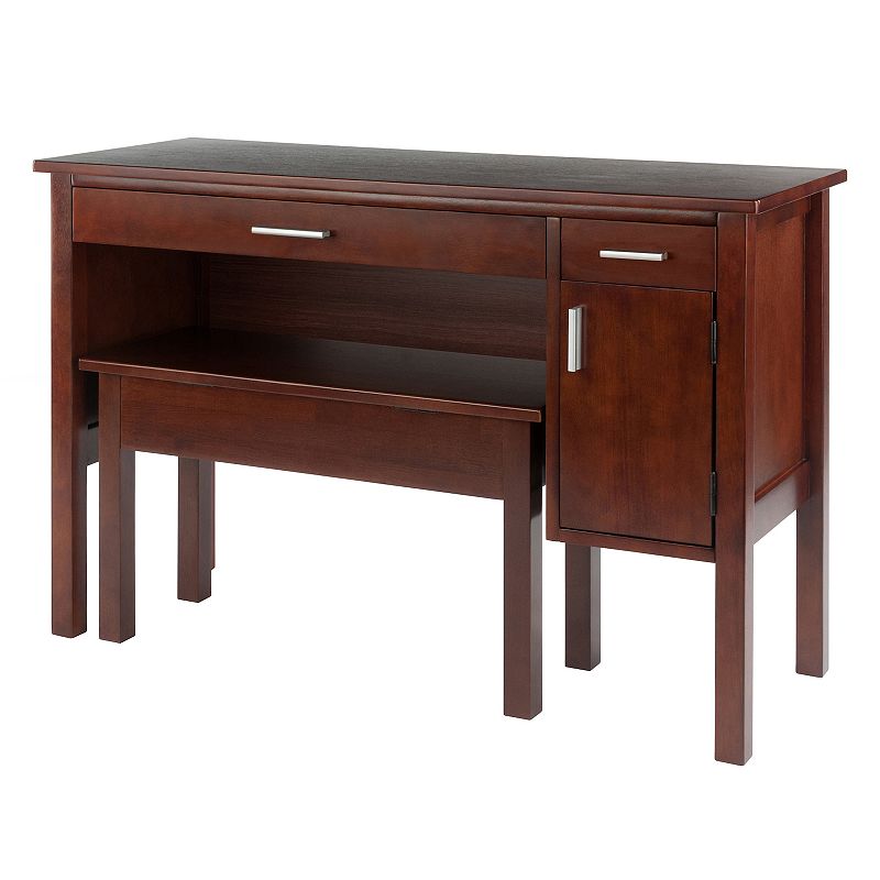 Winsome Emmett Desk and Bench 2-piece Set