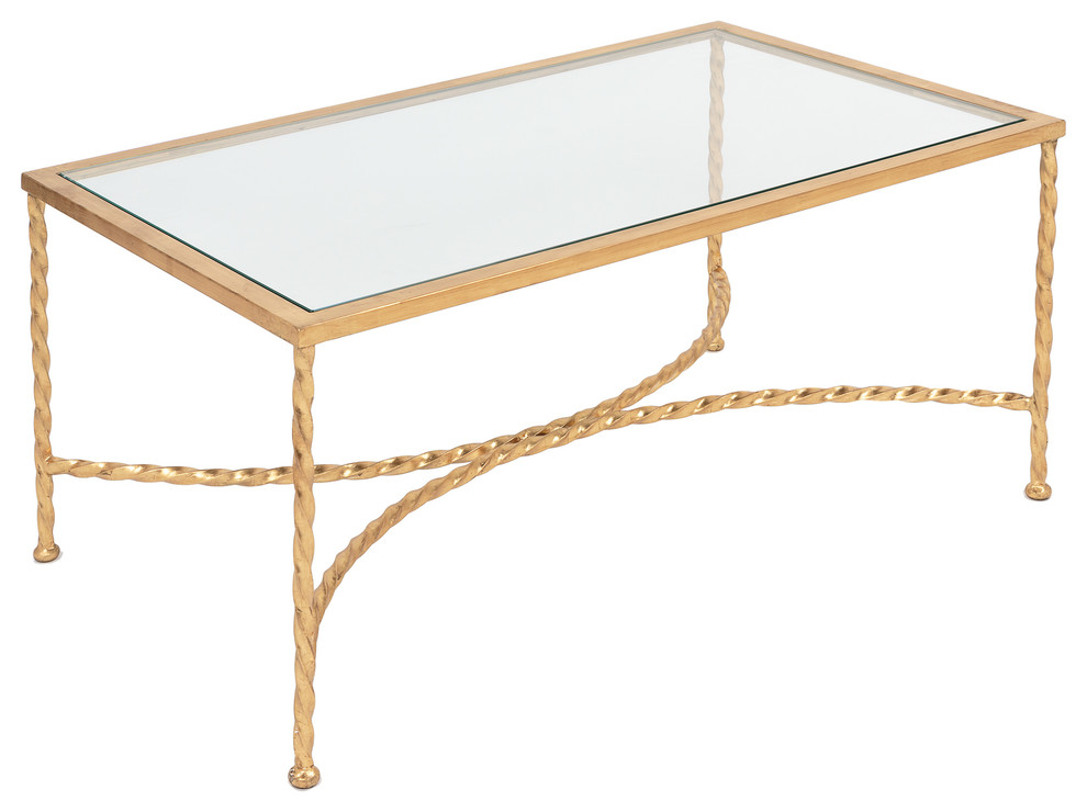 Safavieh Matilda Coffee Table  Antique Gold   Contemporary   Coffee Tables   by HedgeApple  Houzz