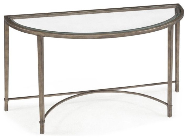 Magnussen Copia Demilune Sofa Table   Transitional   Console Tables   by Unlimited Furniture Group  Houzz