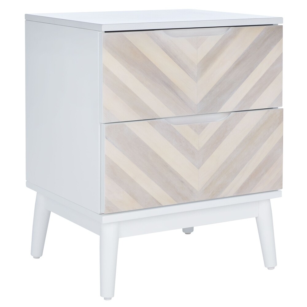 SAFAVIEH Tay 2 Drawer Patterned Nightstand