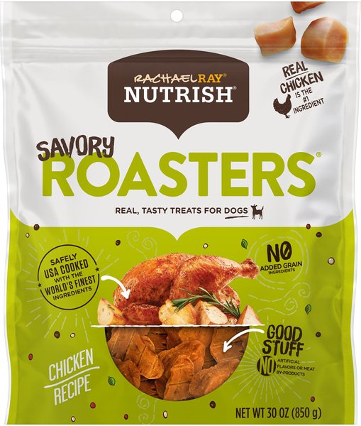 Rachael Ray Nutrish Savory Roasters Chicken Recipe Dog Treats， 30-oz bag