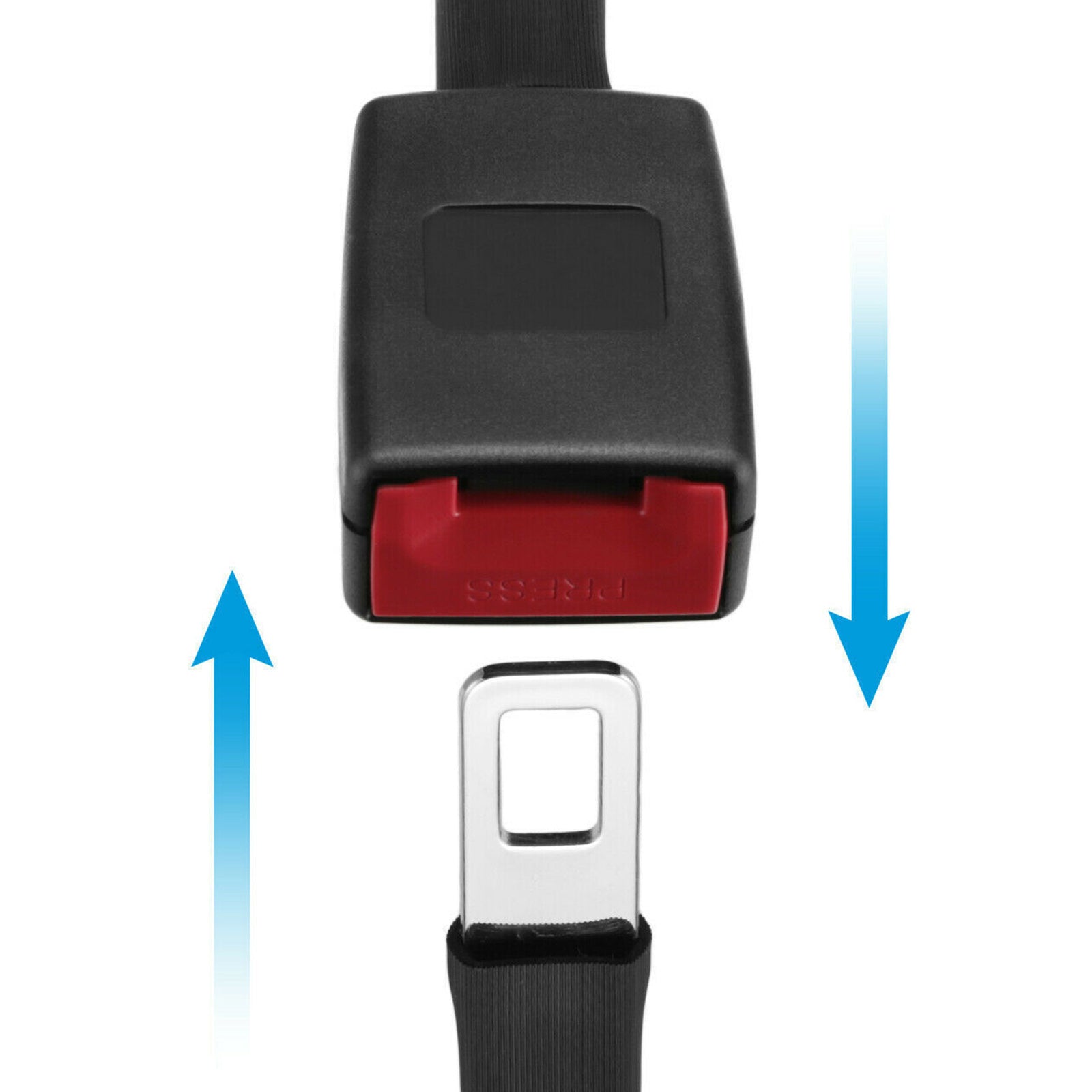 Tomfoto Car Safety Belt Extender Safety Belts Buckle 25cm Auto Seat Safety Belt Extending Seatbelt Clip Car Accessories