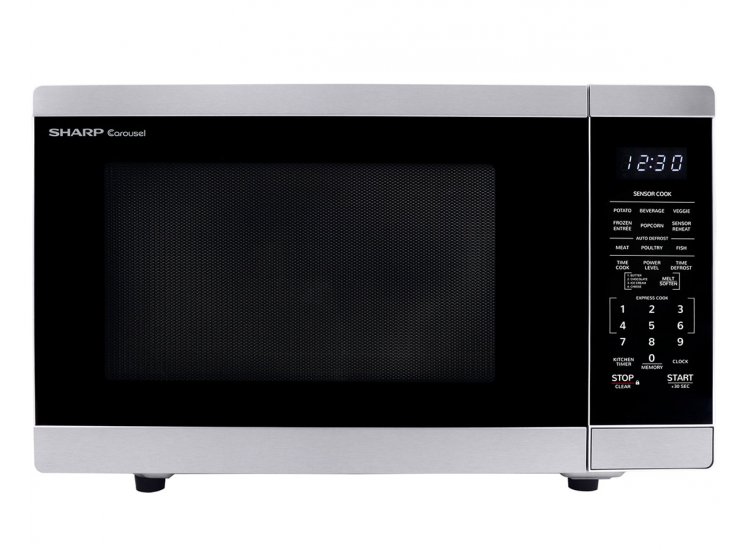 Sharp 1.4 Cu. Ft. Stainless Steel Countertop Microwave Oven With Inverter Technology