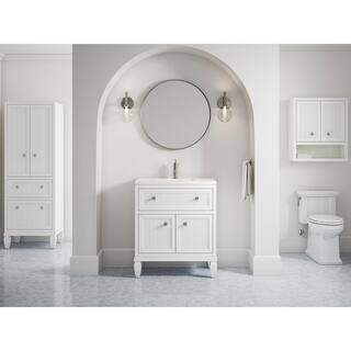 KOHLER Hearthaven 24 in. W Linen Cabinet in White K-33540-ASB-0