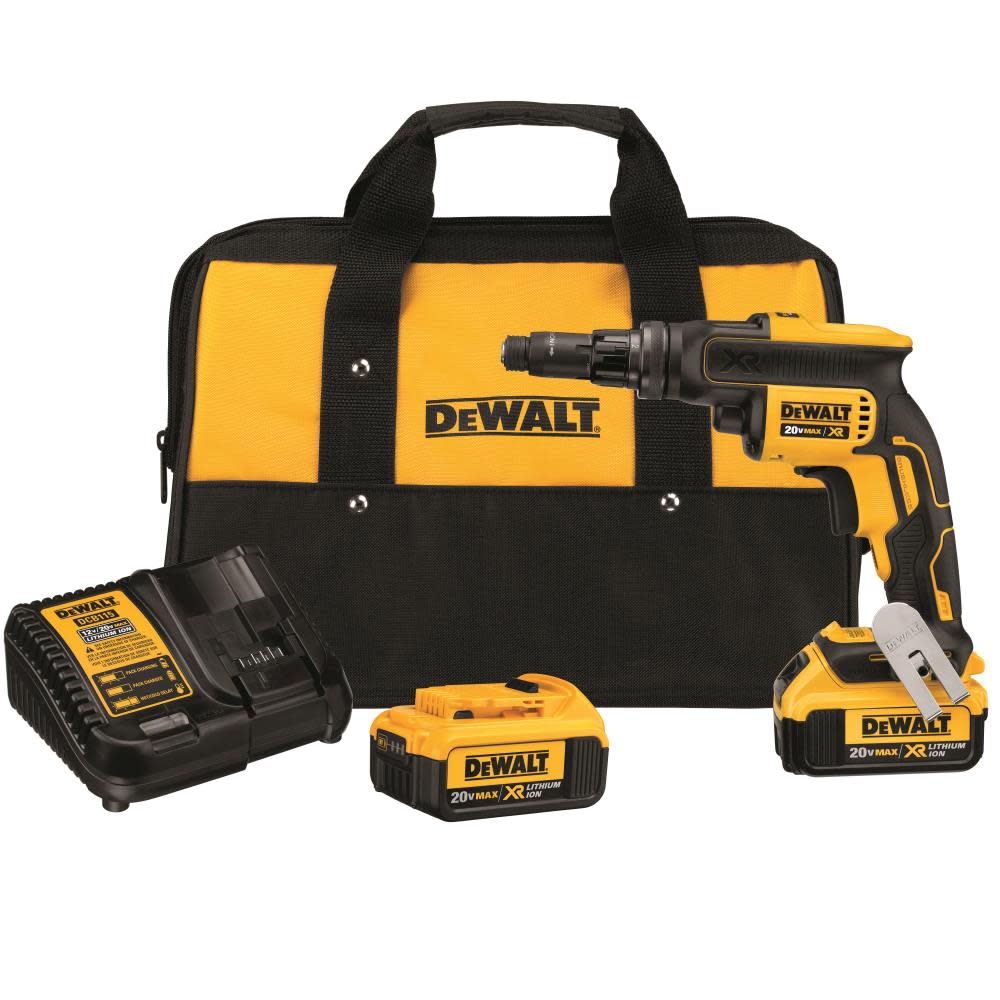 DEWALT 20 V MAX* XR Versa-Clutch Adjustable Torque Screwgun Kit DCF622M2 from DEWALT