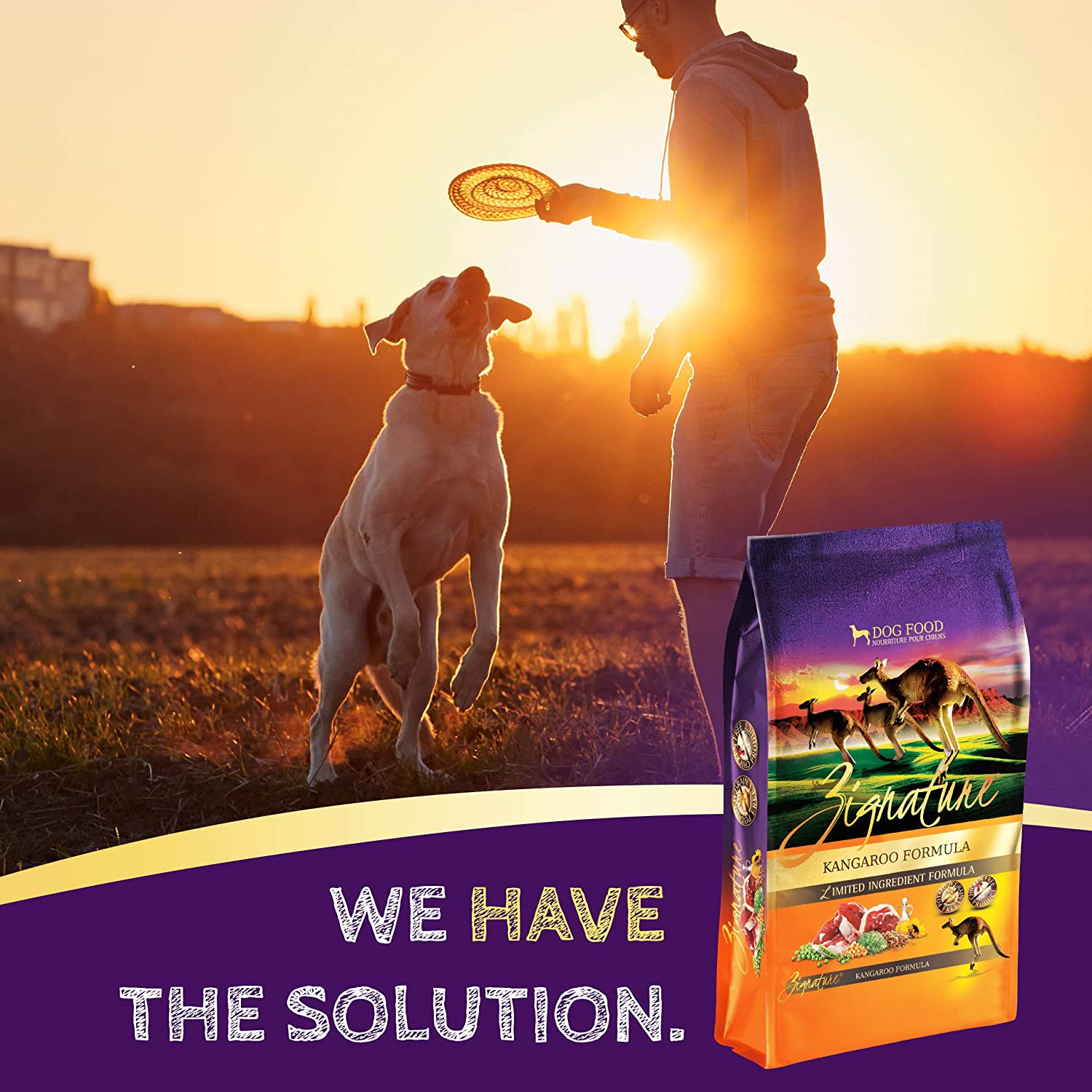 Zignature Kangaroo Limited Ingredient Formula With Probiotics Dry Dog Food 25 Pound (Pack of 1)