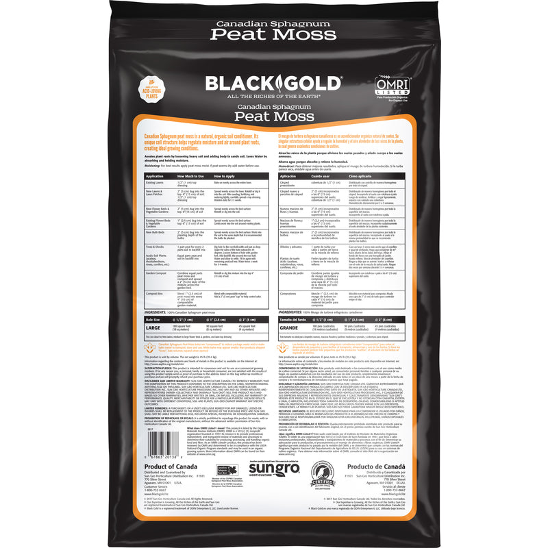 PEAT MOSS 3.8 CU FT