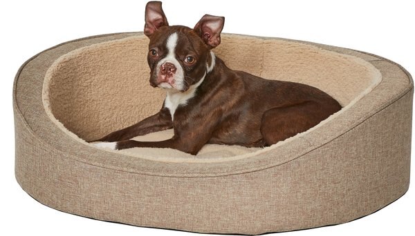 MidWest QuietTime Deluxe Hudson Bolster Cat and Dog Bed w/Removable Cover