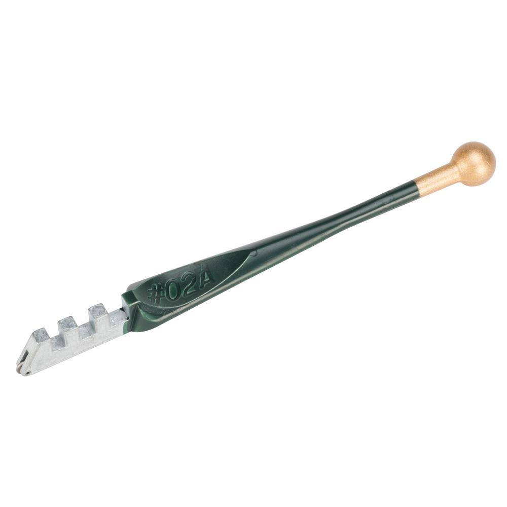 Fletcher-Terry Hand Held Glass Cutter Steel Wheel 130 Gold tip Tapping Ball End Length is 5.25 in. 01-122