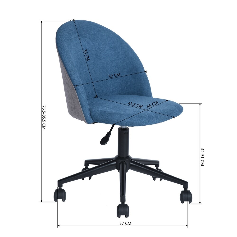 Stylish Adjustable Height Task Chair  Rotatable Computer Chair