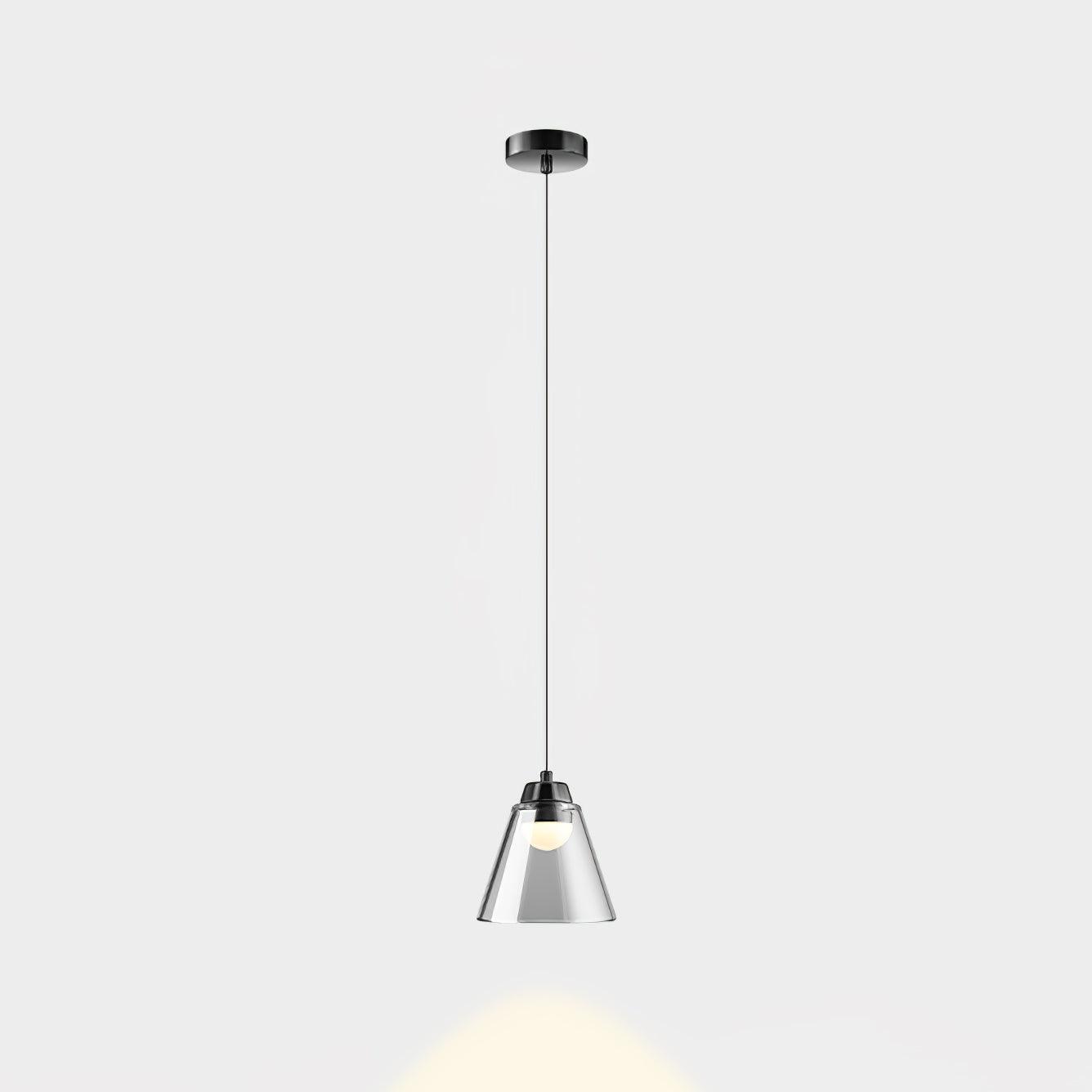 Sculptural Glass Pendant Lamp