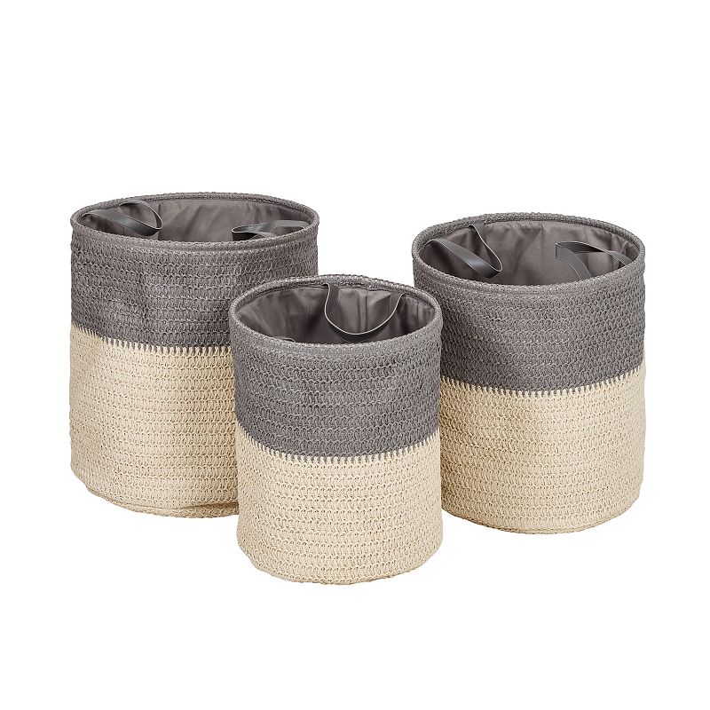 Honey-Can-Do 3-piece Flexible Nesting Laundry Basket Set