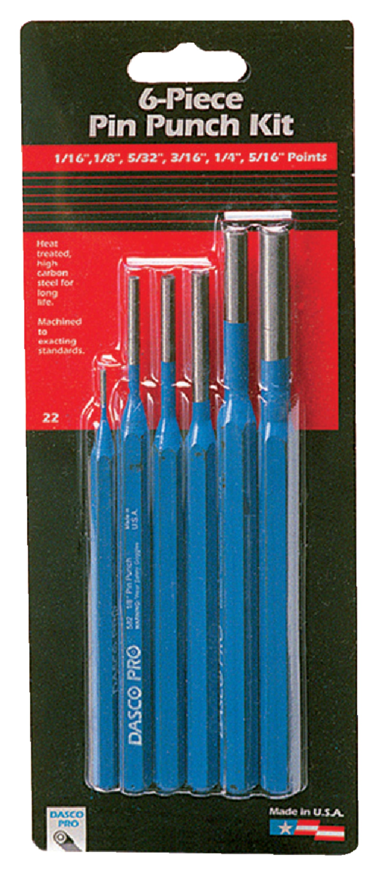 Dasco 6-Piece Pin Punch Set