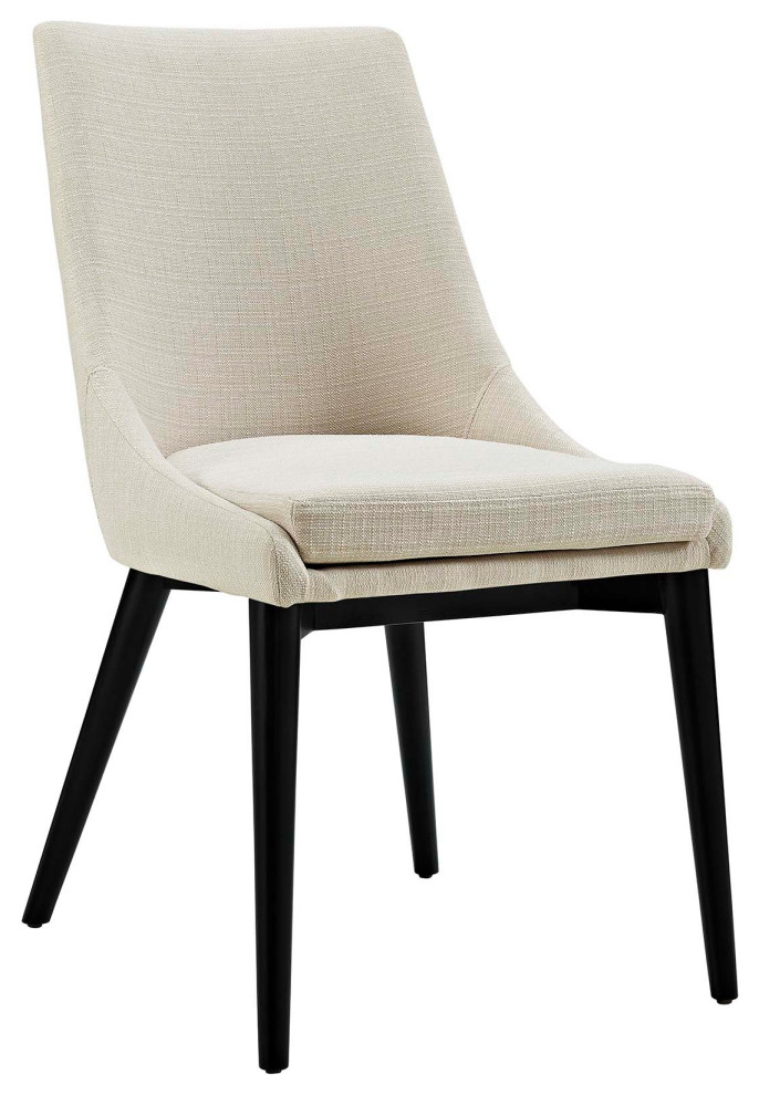 Viscount Upholstered Fabric Dining Side Chair   Midcentury   Dining Chairs   by Simple Relax  Houzz