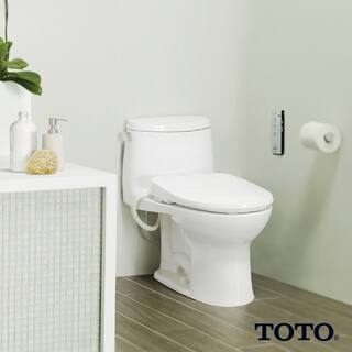 TOTO S350e Washlet Electric Heated Bidet Toilet Seat for Round Toilet in Cotton White sw583#01