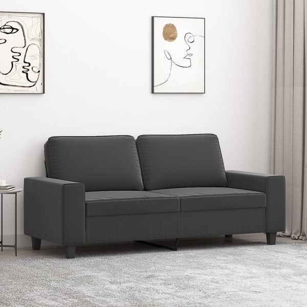 2-Seater Sofa Dark Gray 55.1